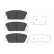 Brake Pad Set, disc brake KBP-3042 Kavo parts