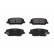 Brake Pad Set, disc brake KBP-3042 Kavo parts, Thumbnail 2