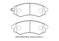 Brake Pad Set, disc brake KBP-3044 Kavo parts