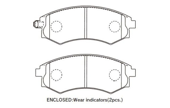 Brake Pad Set, disc brake KBP-3044 Kavo parts