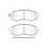 Brake Pad Set, disc brake KBP-3044 Kavo parts, Thumbnail 2