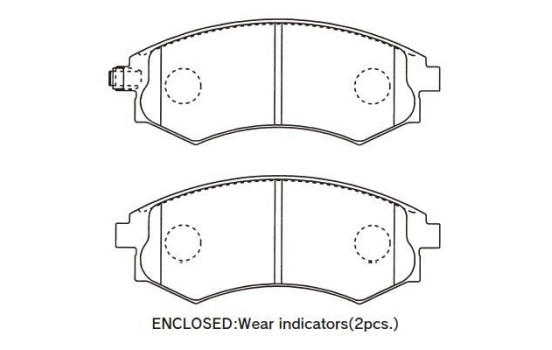 Brake Pad Set, disc brake KBP-3044 Kavo parts, Image 2