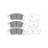 Brake Pad Set, disc brake KBP-3047 Kavo parts