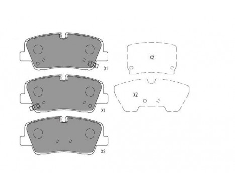 Brake Pad Set, disc brake KBP-3049 Kavo parts