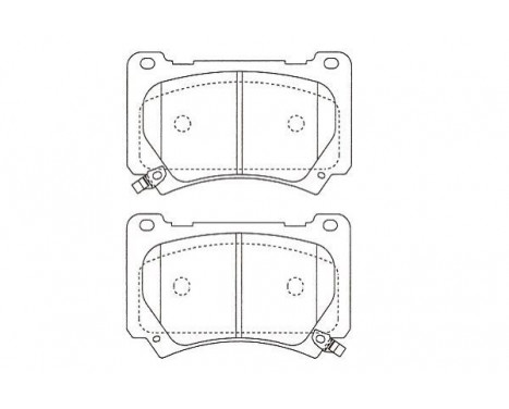 Brake Pad Set, disc brake KBP-3051 Kavo parts