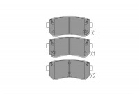 Brake Pad Set, disc brake KBP-3054 Kavo parts