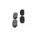 Brake Pad Set, disc brake KBP-3055 Kavo parts, Thumbnail 4