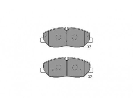 Brake Pad Set, disc brake KBP-3057 Kavo parts, Image 2