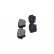 Brake Pad Set, disc brake KBP-3058 Kavo parts, Thumbnail 3