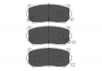 Brake Pad Set, disc brake KBP-4001 Kavo parts