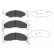 Brake Pad Set, disc brake KBP-4008 Kavo parts
