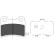 Brake Pad Set, disc brake KBP-4011 Kavo parts