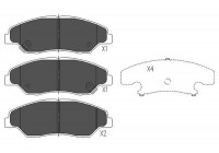 Brake Pad Set, disc brake KBP-4013 Kavo parts