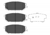 Brake Pad Set, disc brake KBP-4015 Kavo parts
