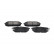 Brake Pad Set, disc brake KBP-4015 Kavo parts, Thumbnail 2