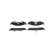Brake Pad Set, disc brake KBP-4016 Kavo parts, Thumbnail 4