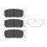 Brake Pad Set, disc brake KBP-4017 Kavo parts