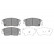 Brake Pad Set, disc brake KBP-4030 Kavo parts