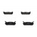 Brake Pad Set, disc brake KBP-4507 Kavo parts, Thumbnail 2