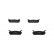 Brake Pad Set, disc brake KBP-4507 Kavo parts, Thumbnail 4