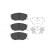 Brake Pad Set, disc brake KBP-4511 Kavo parts