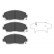 Brake Pad Set, disc brake KBP-4522 Kavo parts