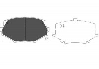 Brake Pad Set, disc brake KBP-4527 Kavo parts