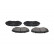 Brake Pad Set, disc brake KBP-4530 Kavo parts, Thumbnail 4