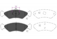 Brake Pad Set, disc brake KBP-4533 Kavo parts