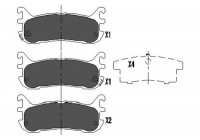 Brake Pad Set, disc brake KBP-4539 Kavo parts