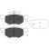 Brake Pad Set, disc brake KBP-4541 Kavo parts