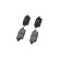 Brake Pad Set, disc brake KBP-4554 Kavo parts, Thumbnail 3