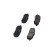 Brake Pad Set, disc brake KBP-4555 Kavo parts, Thumbnail 3