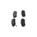 Brake Pad Set, disc brake KBP-4555 Kavo parts, Thumbnail 5