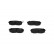 Brake Pad Set, disc brake KBP-4558 Kavo parts, Thumbnail 4