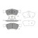 Brake Pad Set, disc brake KBP-4564 Kavo parts