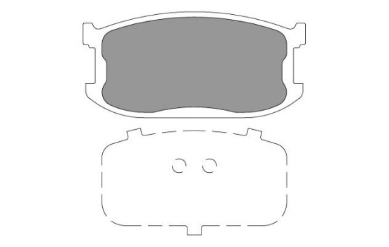 Brake Pad Set, disc brake KBP-4565 Kavo parts