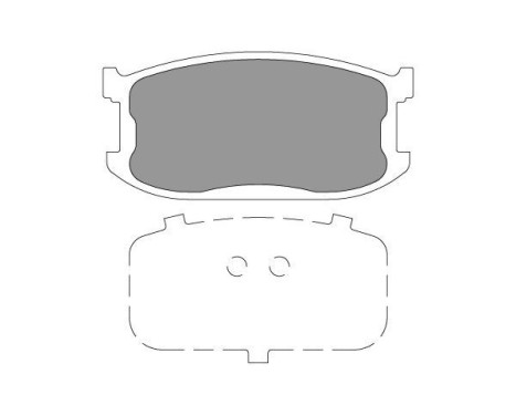 Brake Pad Set, disc brake KBP-4565 Kavo parts, Image 2