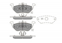 Brake Pad Set, disc brake KBP-4568 Kavo parts