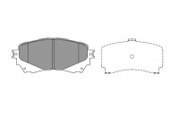 Brake Pad Set, disc brake KBP-4570 Kavo parts