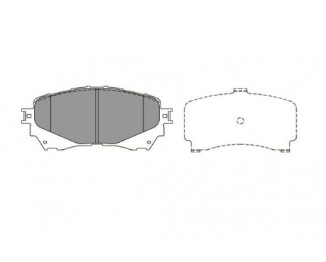 Brake Pad Set, disc brake KBP-4570 Kavo parts