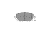 Brake Pad Set, disc brake KBP-4576 Kavo parts