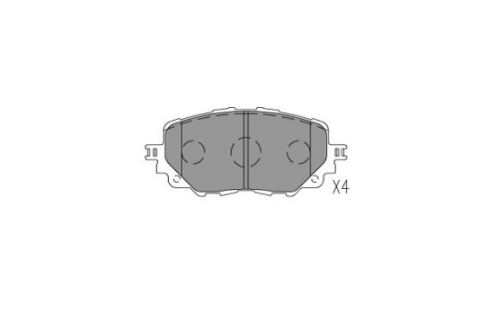 Brake Pad Set, disc brake KBP-4576 Kavo parts
