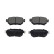 Brake Pad Set, disc brake KBP-4577 Kavo parts