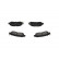 Brake Pad Set, disc brake KBP-4578 Kavo parts, Thumbnail 3