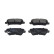 Brake Pad Set, disc brake KBP-4581 Kavo parts