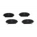 Brake Pad Set, disc brake KBP-4584 Kavo parts