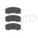 Brake Pad Set, disc brake KBP-5502 Kavo parts