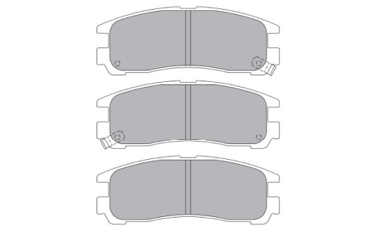 Brake Pad Set, disc brake KBP-5509 Kavo parts