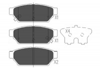 Brake Pad Set, disc brake KBP-5510 Kavo parts
